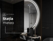 Oglindă cu LED Semilunară Modernă - Iluminare Eleganta pentru Baie A223 #6