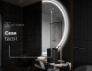 Oglindă cu LED Semilunară Modernă - Iluminare Eleganta pentru Baie A223 #7