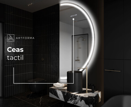 Oglindă cu LED Semilunară Modernă - Iluminare Eleganta pentru Baie A223 #7