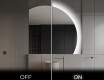 Oglindă cu LED Semilunară Modernă - Iluminare Eleganta pentru Baie Q221 #3