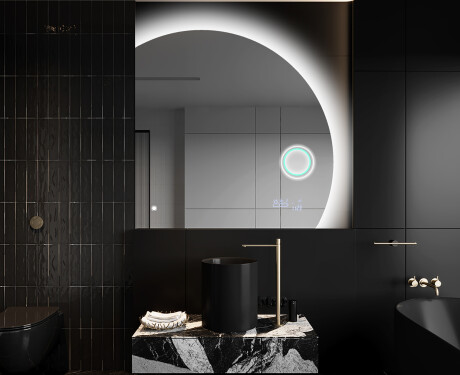 Oglindă cu LED Semilunară Modernă - Iluminare Eleganta pentru Baie Q221 #10