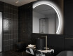 Oglindă cu LED Semilunară Modernă - Iluminare Eleganta pentru Baie Q222