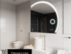 Oglindă cu LED Semilunară Modernă - Iluminare Eleganta pentru Baie Q222 #4