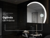 Oglindă cu LED Semilunară Modernă - Iluminare Eleganta pentru Baie Q222 #6