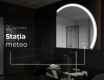 Oglindă cu LED Semilunară Modernă - Iluminare Eleganta pentru Baie Q222 #8