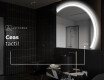Oglindă cu LED Semilunară Modernă - Iluminare Eleganta pentru Baie Q222 #9