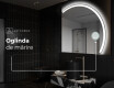 Oglindă cu LED Semilunară Modernă - Iluminare Eleganta pentru Baie Q222 #5