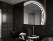 Oglindă cu LED Semilunară Modernă - Iluminare Eleganta pentru Baie Q223