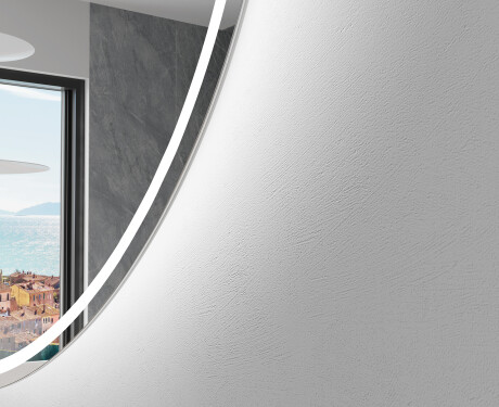 Oglindă cu LED Semilunară Modernă - Iluminare Eleganta pentru Baie Q223 #2