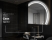 Oglindă cu LED Semilunară Modernă - Iluminare Eleganta pentru Baie Q223 #9