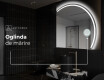 Oglindă cu LED Semilunară Modernă - Iluminare Eleganta pentru Baie Q223 #5