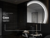 Oglindă cu LED Semilunară Modernă - Iluminare Eleganta pentru Baie Q223 #8