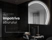 Oglindă cu LED Semilunară Modernă - Iluminare Eleganta pentru Baie Q223 #9