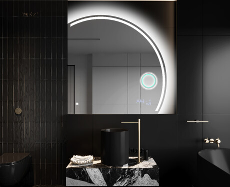 Oglindă cu LED Semilunară Modernă - Iluminare Eleganta pentru Baie Q223 #10