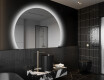 Oglindă cu LED Semilunară Modernă - Iluminare Eleganta pentru Baie W221