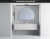 Oglindă cu LED Semilunară Modernă - Iluminare Eleganta pentru Baie W221 #4