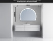 Oglindă cu LED Semilunară Modernă - Iluminare Eleganta pentru Baie W222 #5