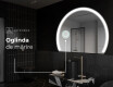 Oglindă cu LED Semilunară Modernă - Iluminare Eleganta pentru Baie W222 #6