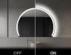 Oglindă cu LED Semilunară Modernă - Iluminare Eleganta pentru Baie W222 #3