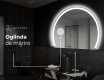 Oglindă cu LED Semilunară Modernă - Iluminare Eleganta pentru Baie W222 #5