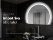 Oglindă cu LED Semilunară Modernă - Iluminare Eleganta pentru Baie W222 #9