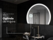 Oglindă cu LED Semilunară Modernă - Iluminare Eleganta pentru Baie W223 #6