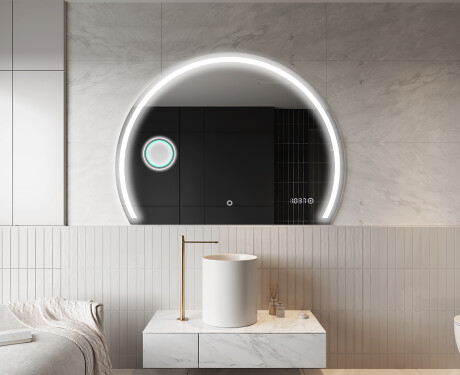 Oglindă cu LED Semilunară Modernă - Iluminare Eleganta pentru Baie W223 #10