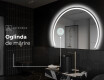 Oglindă cu LED Semilunară Modernă - Iluminare Eleganta pentru Baie W223 #5