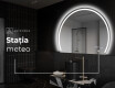 Oglindă cu LED Semilunară Modernă - Iluminare Eleganta pentru Baie W223 #7