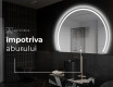 Oglindă cu LED Semilunară Modernă - Iluminare Eleganta pentru Baie W223 #9