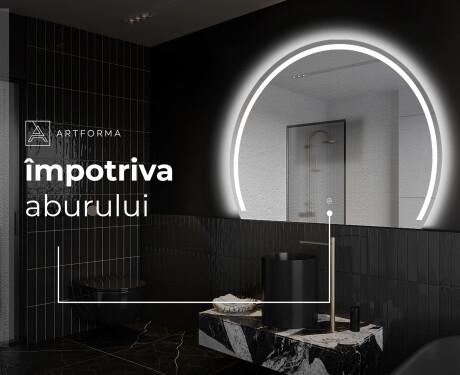Oglindă cu LED Semilunară Modernă - Iluminare Eleganta pentru Baie W223 #9