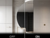 Oglindă cu LED Semilunară Modernă - Iluminare Eleganta pentru Baie D221 #3