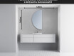 Oglindă cu LED Semilunară Modernă - Iluminare Eleganta pentru Baie D221 #4
