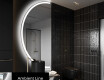 Oglindă cu LED Semilunară Modernă - Iluminare Eleganta pentru Baie D222