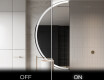 Oglindă cu LED Semilunară Modernă - Iluminare Eleganta pentru Baie D222 #3