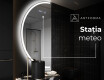 Oglindă cu LED Semilunară Modernă - Iluminare Eleganta pentru Baie D222 #6