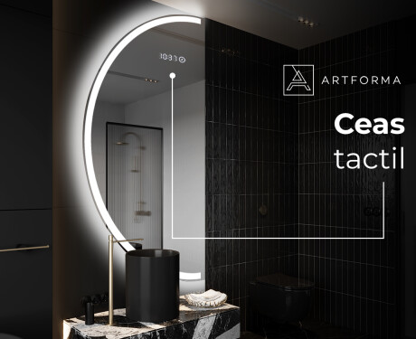 Oglindă cu LED Semilunară Modernă - Iluminare Eleganta pentru Baie D222 #7