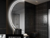 Oglindă cu LED Semilunară Modernă - Iluminare Eleganta pentru Baie D223