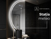 Oglindă cu LED Semilunară Modernă - Iluminare Eleganta pentru Baie D223 #6