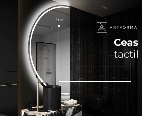 Oglindă cu LED Semilunară Modernă - Iluminare Eleganta pentru Baie D223 #7