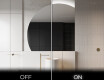 Oglindă cu LED Semilunară Modernă - Iluminare Eleganta pentru Baie X221 #3