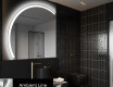 Oglindă cu LED Semilunară Modernă - Iluminare Eleganta pentru Baie X222