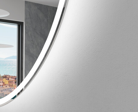 Oglindă cu LED Semilunară Modernă - Iluminare Eleganta pentru Baie X222 #2