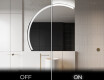 Oglindă cu LED Semilunară Modernă - Iluminare Eleganta pentru Baie X222 #3