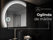 Oglindă cu LED Semilunară Modernă - Iluminare Eleganta pentru Baie X222 #9