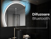 Oglindă cu LED Semilunară Modernă - Iluminare Eleganta pentru Baie X222 #5