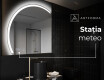 Oglindă cu LED Semilunară Modernă - Iluminare Eleganta pentru Baie X222 #6