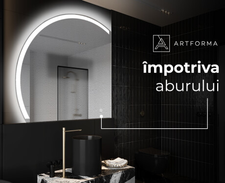 Oglindă cu LED Semilunară Modernă - Iluminare Eleganta pentru Baie X222 #8
