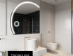 Oglindă cu LED Semilunară Modernă - Iluminare Eleganta pentru Baie X223 #4