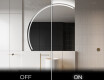 Oglindă cu LED Semilunară Modernă - Iluminare Eleganta pentru Baie X223 #3